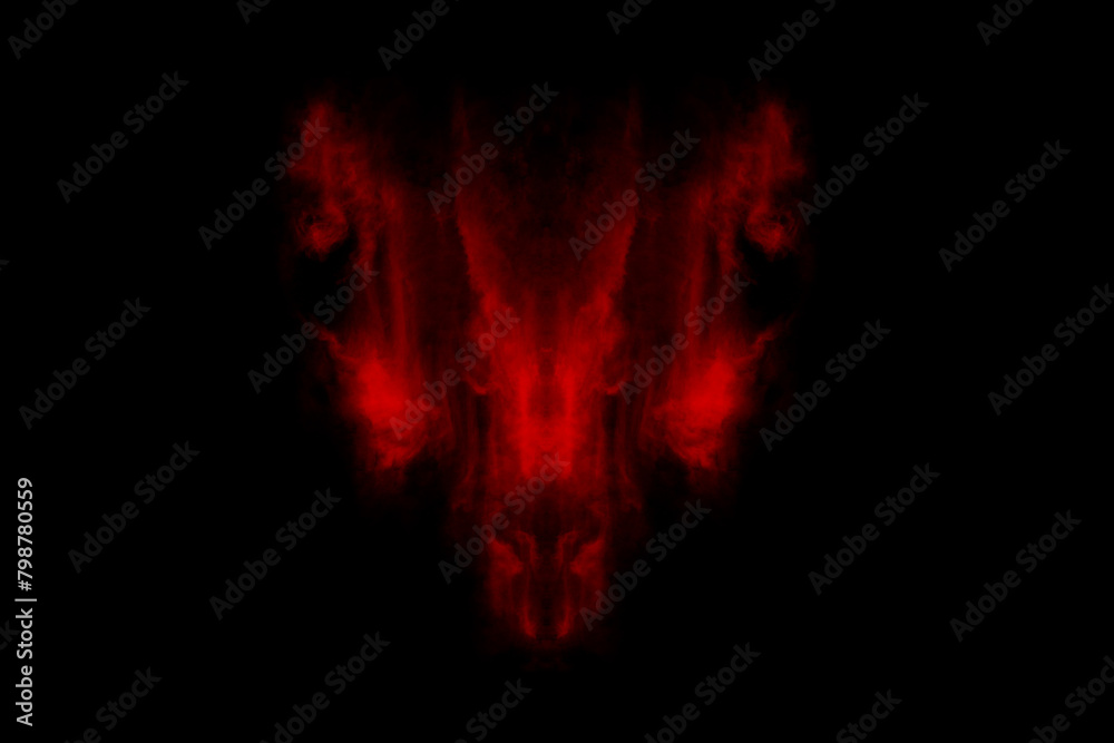 Textured cloud, Abstract red,isolated on black background Textured cloud, Abstract red,isolated on black background