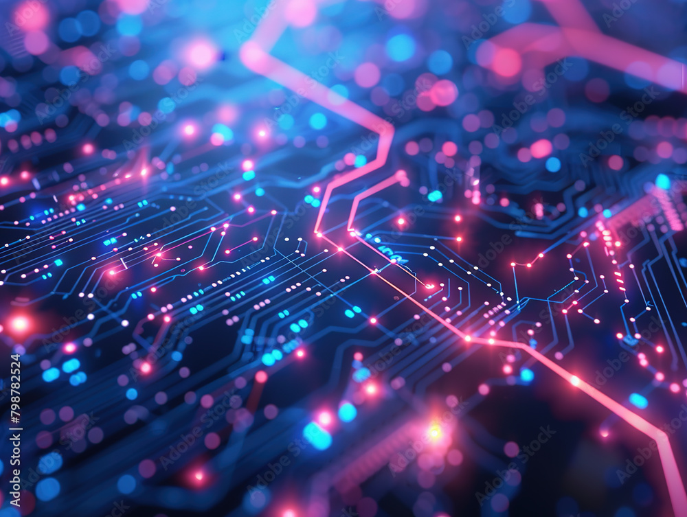 Futuristic electronic circuit board background Futuristic electronic circuit board background