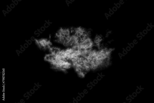 Textured Smoke,Abstract black,isolated on black background