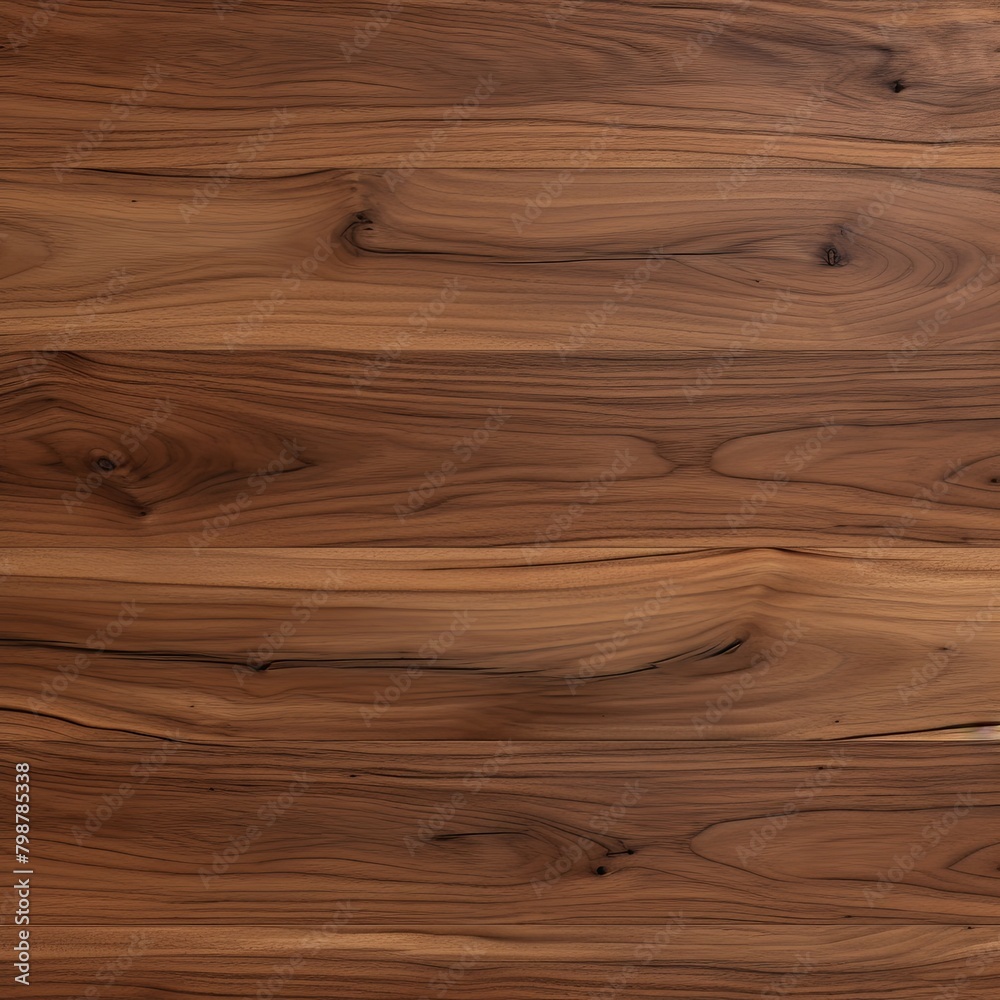 Obraz premium Uninterrupted Grain of Super Long Walnut Wood Planks
