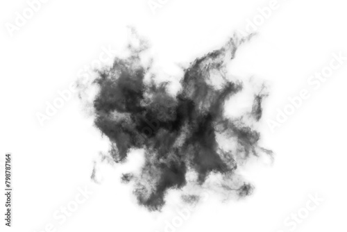 Textured Smoke,Abstract black,isolated on white background