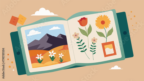 Tucked inside a scrapbook pressed flowers from the scenic stops along the way serve as precious souvenirs forever preserving the beauty and