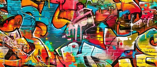 Seamless Graffiti Background Wallpaper