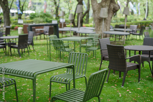 東京ミッドタウンのオープンカフェ