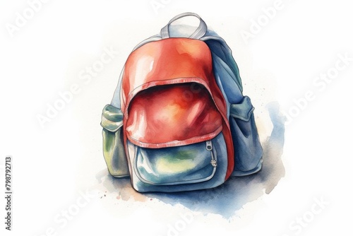 Backtoschool backpacks watercolor, packed backtoschool backpacks watercolor