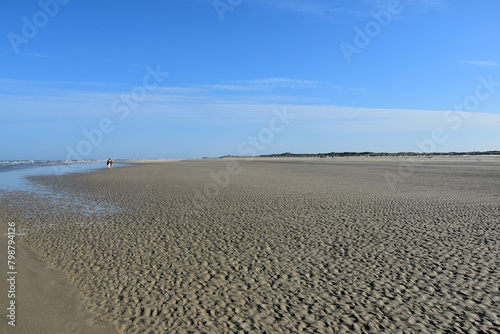 Borkum  Strand bei Ebbe 