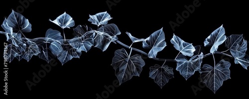 An X-ray of a leafy vine. photo