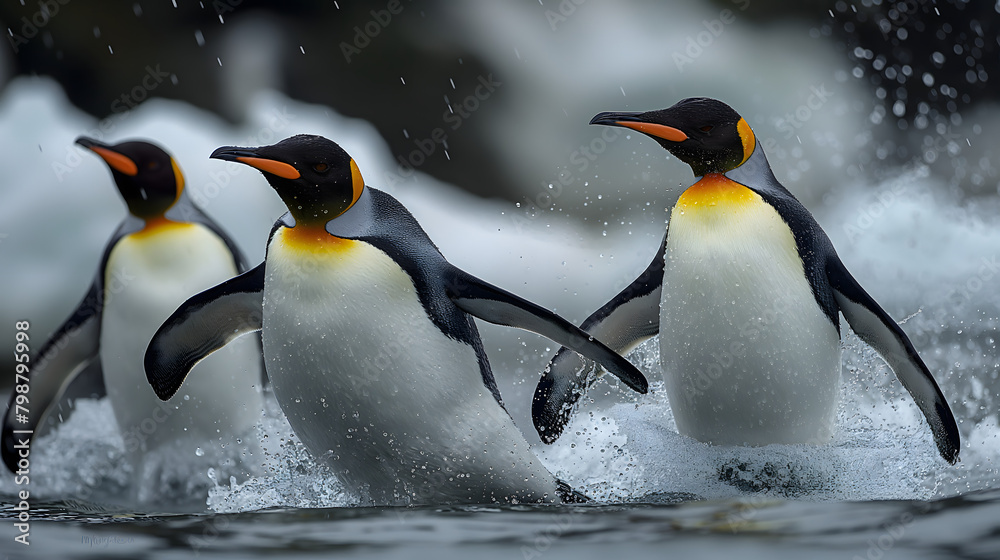 Obraz premium penguin in the water