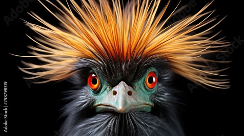 Yellow Crowned Night Heron looking at the camera UHD WALLPAPER