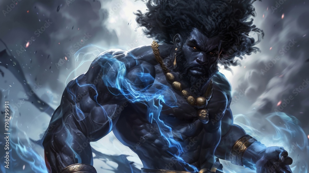 Obraz premium Fantasy superhero gaming wallpaper background