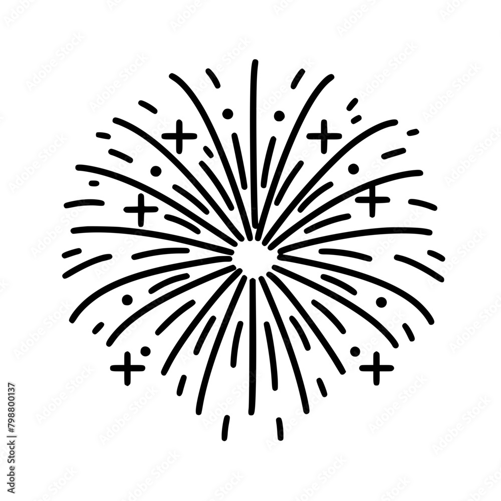 Fototapeta premium firework icon, celebration icon, spark icon, party icon, anniversary icon, birthday icon, carnival icon, celebrate icon, festival icon, christmas icon, event icon, explosion icon, sparkle icon, 