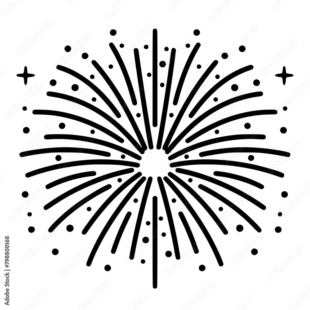 Obraz premium firework icon, celebration icon, spark icon, party icon, anniversary icon, birthday icon, carnival icon, celebrate icon, festival icon, christmas icon, event icon, explosion icon, sparkle icon, 