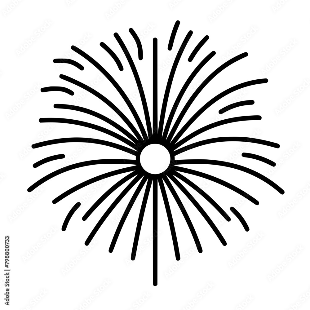 Obraz premium Firework icon, celebration icon, spark icon, party icon, anniversary icon, birthday icon, carnival icon, celebrate icon, festival icon, Christmas icon, event icon, explosion icon, sparkle icon, 