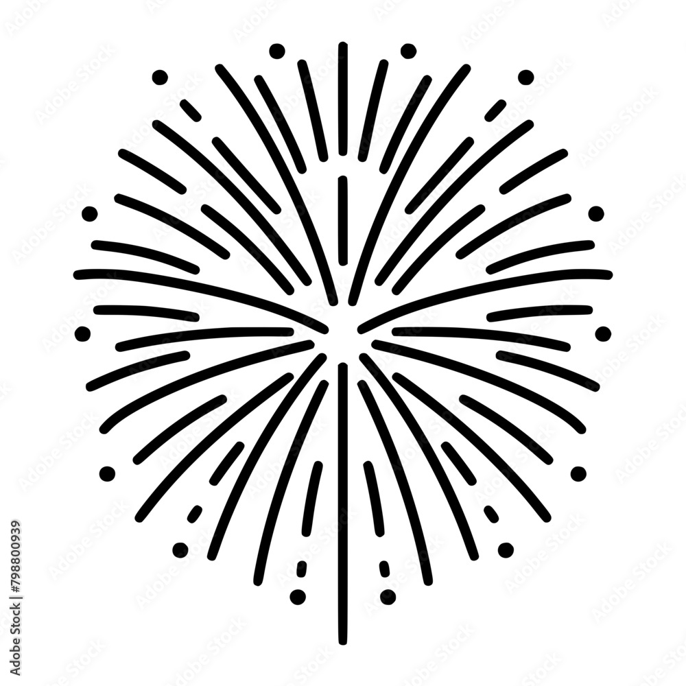 Obraz premium Firework icon, celebration icon, spark icon, party icon, anniversary icon, birthday icon, carnival icon, celebrate icon, festival icon, Christmas icon, event icon, explosion icon, sparkle icon, 