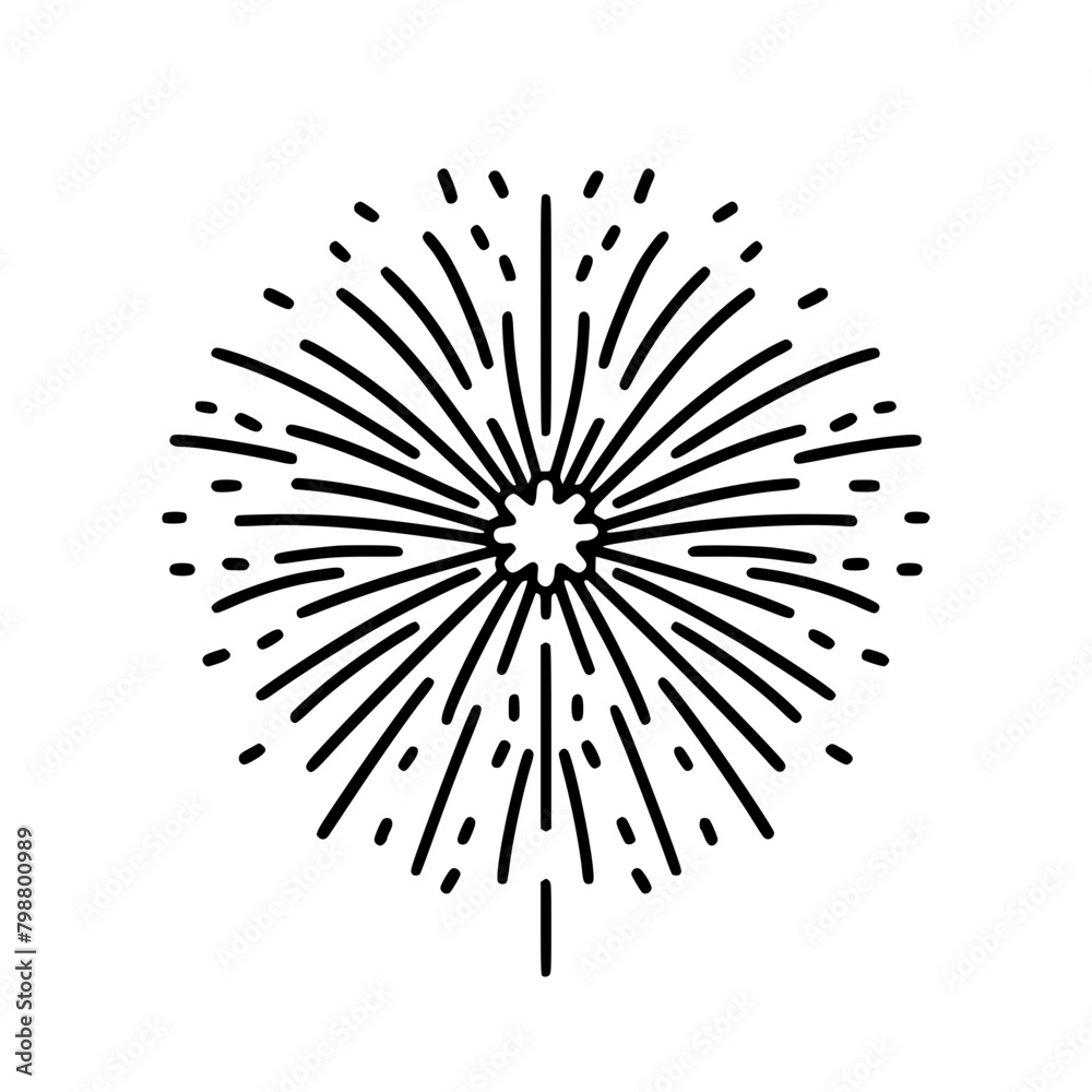 Obraz premium Firework icon, celebration icon, spark icon, party icon, anniversary icon, birthday icon, carnival icon, celebrate icon, festival icon, Christmas icon, event icon, explosion icon, sparkle icon, 