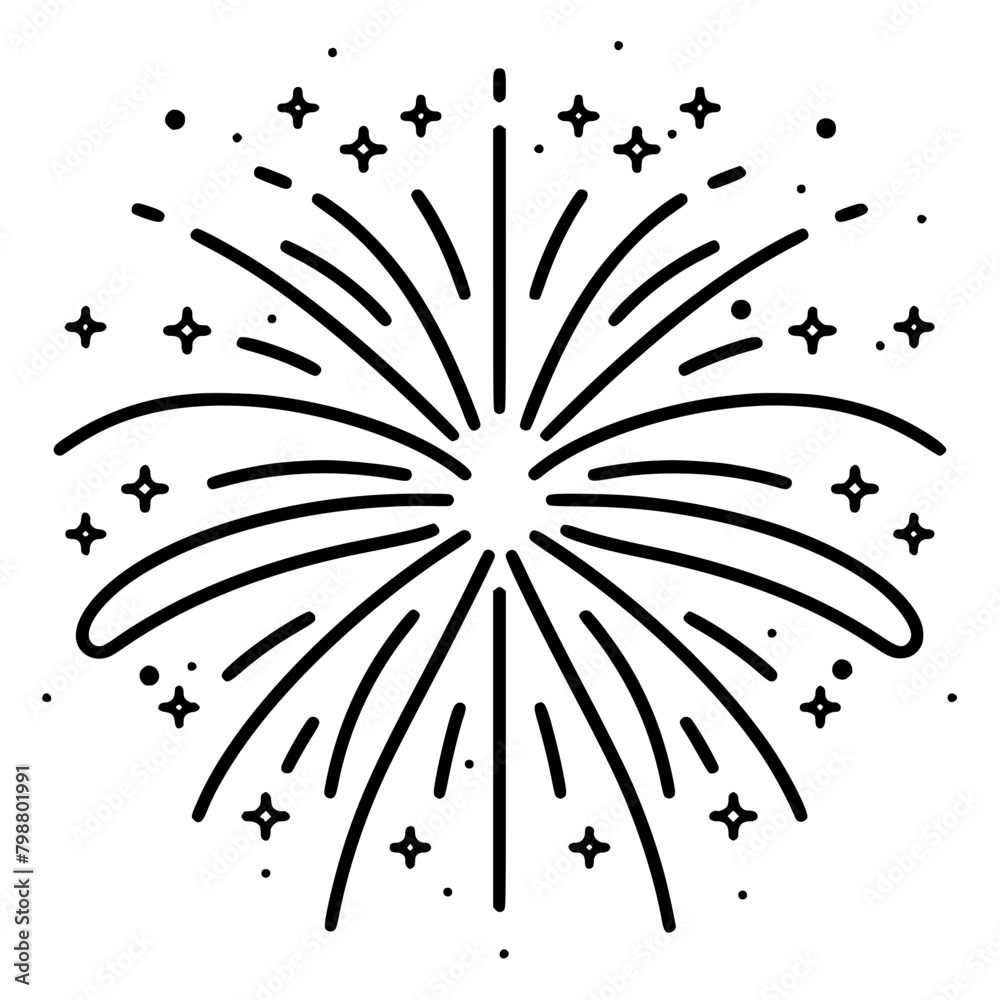 Firework icon, celebration icon, spark icon, party icon, anniversary icon, birthday icon, carnival icon, celebrate icon, festival icon, Christmas icon, event icon, explosion icon, sparkle icon