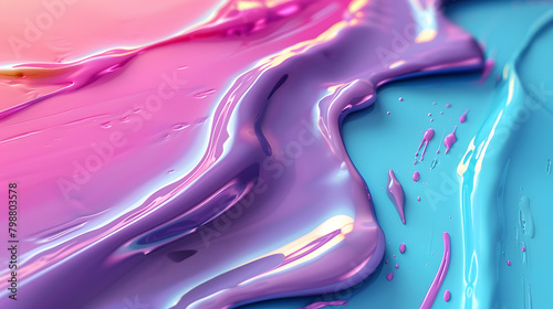 A paint splash colorfull rainbow paint or ink design