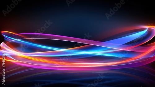 Abstract circle wave lines dynamic flowing colorful UHD WALLPAPER