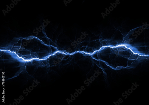 Blue lightning, cold electrical discharge, element danger