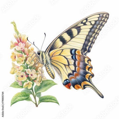 swallowtail butterfly watercolor  graceful swallowtail butterfly watercolor