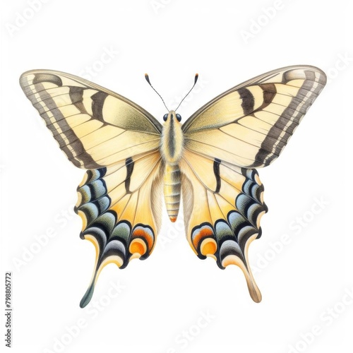 swallowtail butterfly watercolor, graceful swallowtail butterfly watercolor