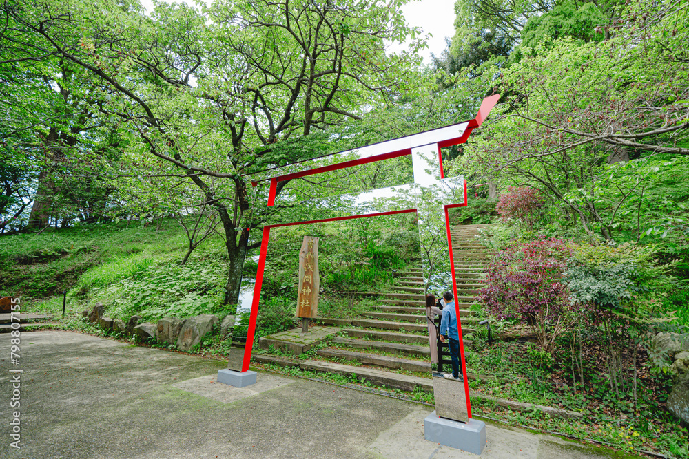 熱海の山の上の神社