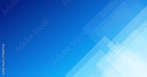 Loop animation of transparent white triangles on the right side of a blue background with space for text. Suitable as a background for opening titles, presentations, or transitions. UHD 4K 4096x2160
