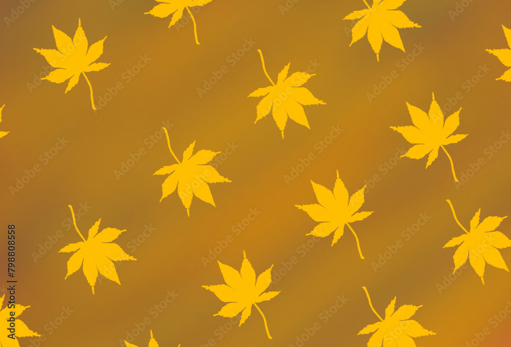 Nature's Palette: Abstract Autumn Illustration with Maple Leaves Nature's Palette: Abstract Autumn Illustration with Maple Leaves