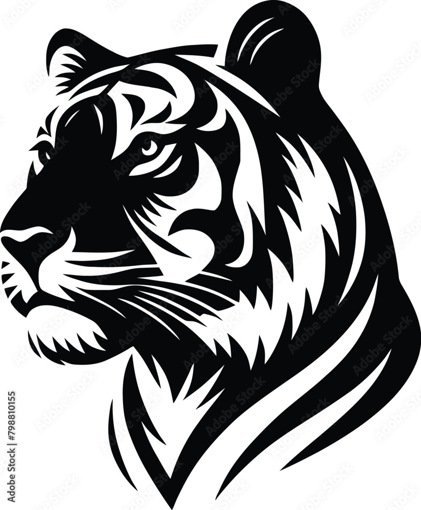 Obraz premium tiger silhouette