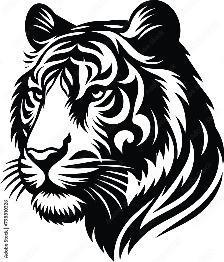 Obraz premium tiger silhouette