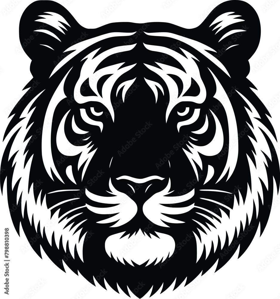 tiger silhouette tiger silhouette
