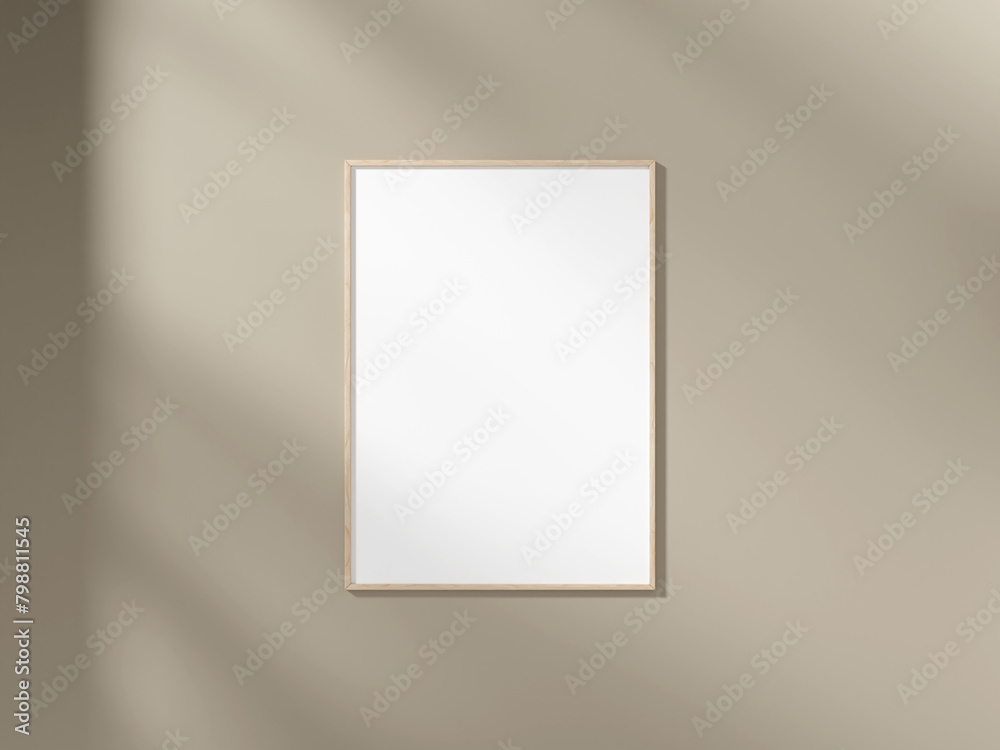 Mockup posters frame on wall in modern interior background. 3D rendering. Mockup posters frame on wall in modern interior background. 3D rendering.