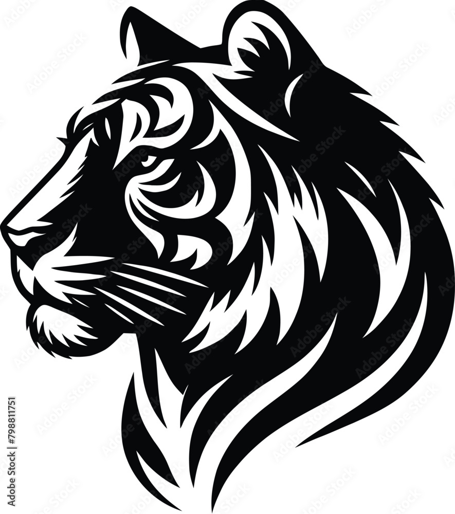tiger silhouette tiger silhouette