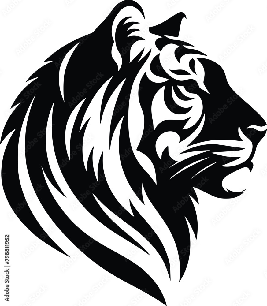 Obraz premium tiger silhouette