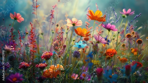 Stunning Photos of Vibrant Flowers in a Large Garden