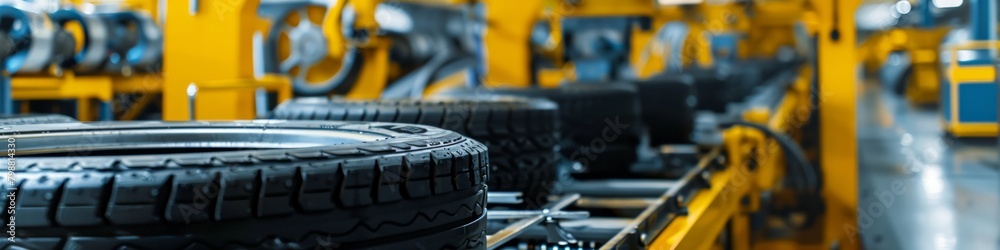 Industrial space, Auto tires production line Industrial space, Auto tires production line