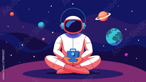 On a remote planet an astronaut sits in isolation their mind connected to a neural interface as they mentally prepare for the grueling years ahead.