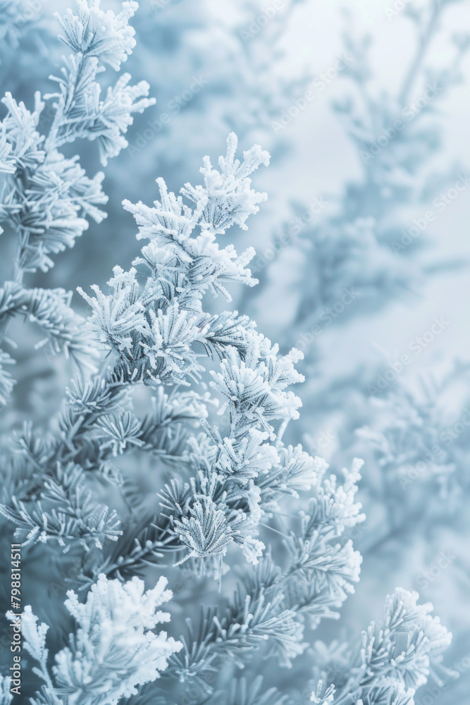 Textured intricate frost patterns and icy formations, offer a chilly and wintery backdrop, perfect for conveying coziness and seasonal charm in holiday-themed branding. Textured intricate frost patterns and icy formations, offer a chilly and wintery backdrop, perfect for conveying coziness and seasonal charm in holiday-themed branding.