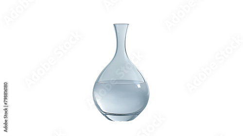 glass bottle isolated on white transparent png cutout