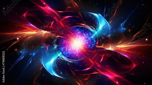 Abstract representation of a supernova explosion UHD WALLPAPER