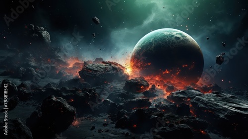 Abstract representation of a supernova explosion UHD WALLPAPER
