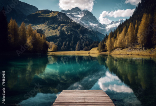 Uri Arnisee Swiss reservoir Alps is Switzerland Arnisee Canton