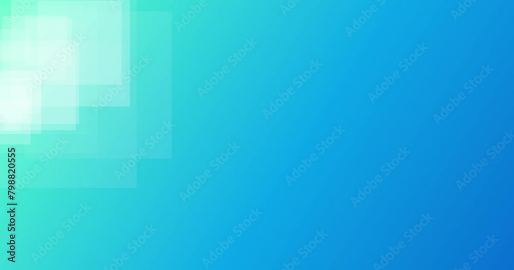 Loop animation of transparent white triangles on the top left side of a blue background with space for text. Suitable as a background for opening title, presentations, or transitions. UHD 4K 4096x2160