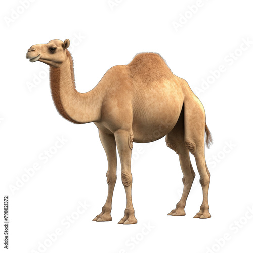 3d rendering of camel on white background