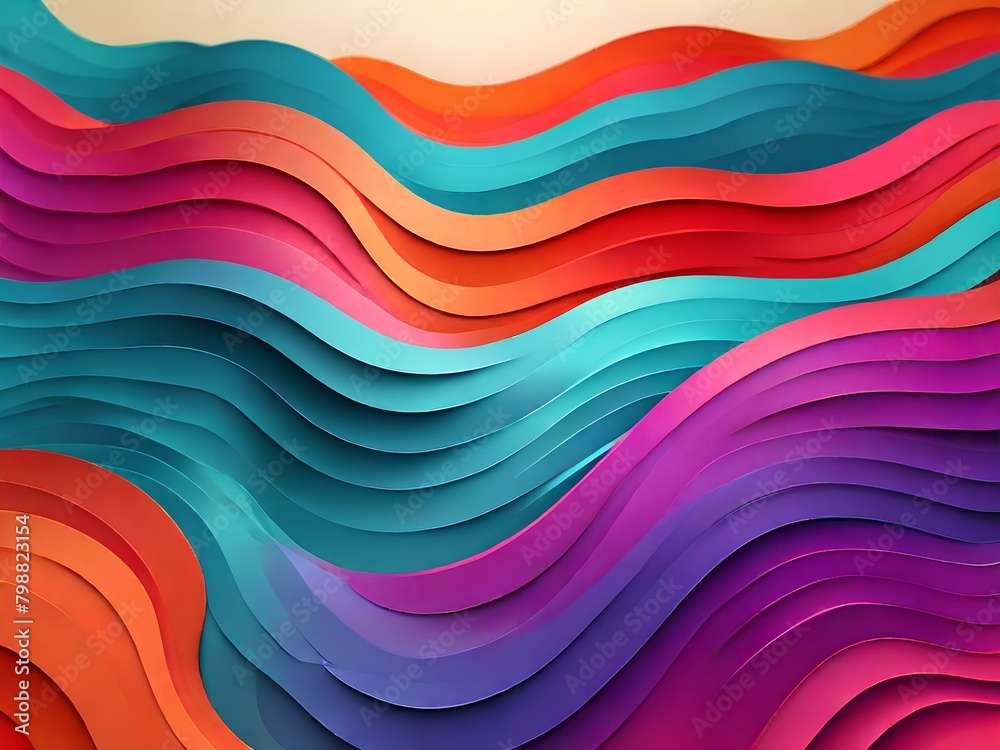 Abstract gradient background. Minimalist style with vibrant perspective 3d geometric smooth shapes. Abstract gradient background. Minimalist style with vibrant perspective 3d geometric smooth shapes.