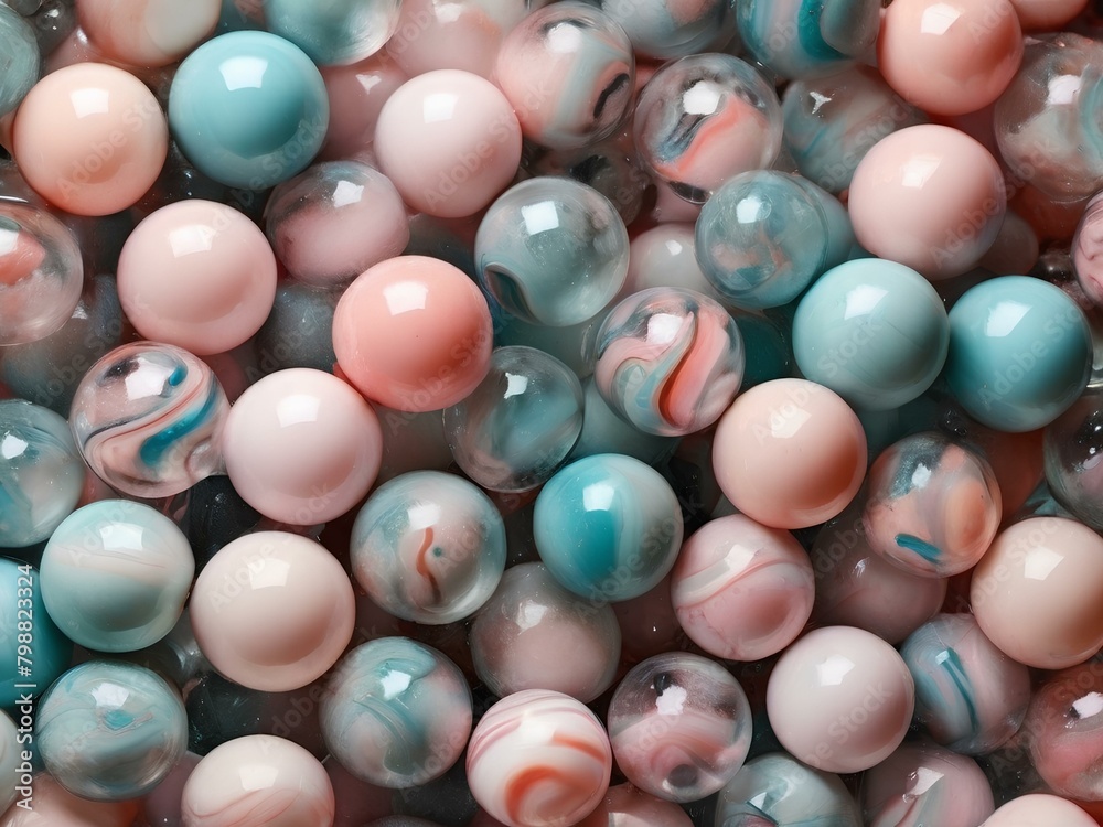 Top view of neon spheres abstract background - various colors, gentle aesthetic colors. Top view of neon spheres abstract background - various colors, gentle aesthetic colors.