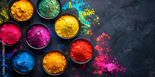 Vibrant Happy Holy Beautiful Colorful Gulal Powder 