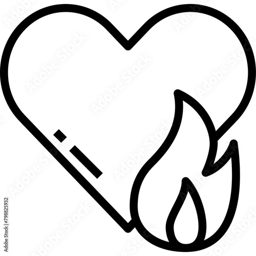 passion modern line style icon