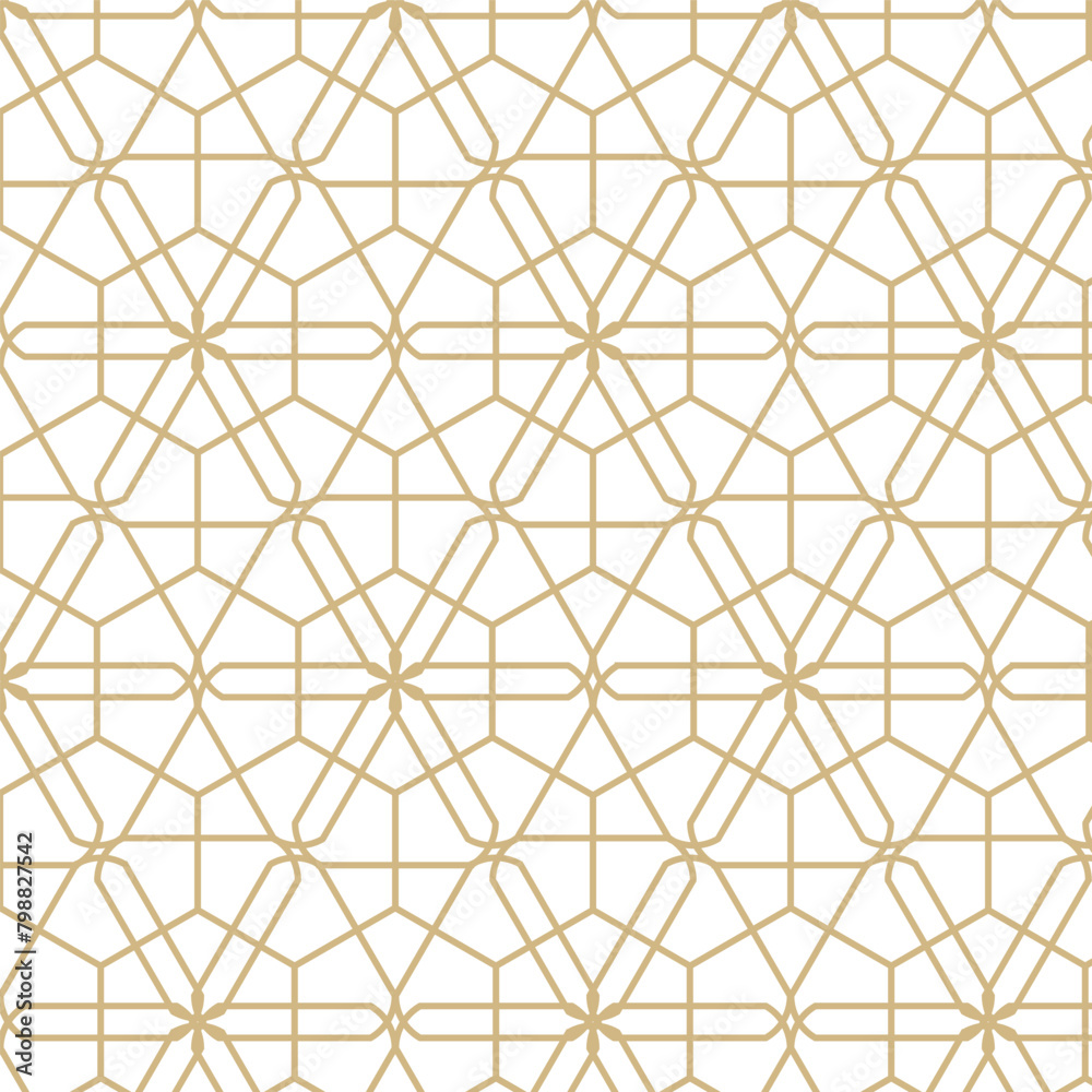 Fototapeta premium Abstract simple geometric Vector seamless pattern design elements line texture on white background, labels and frames for packaging for luxury products in trendy linear style