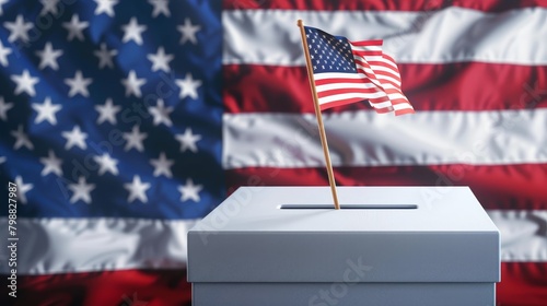Unofficial american election design, political campaign concept photo